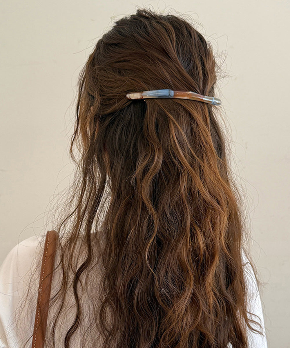 バレッタレディース ヘアアクセサリー レディース ヘアアイテム 大人かわいい マーブル ヘアピン 上品 ヘアアクセ 韓国風 シンプル ヘアクリップ 通勤髪飾り 617XW-007