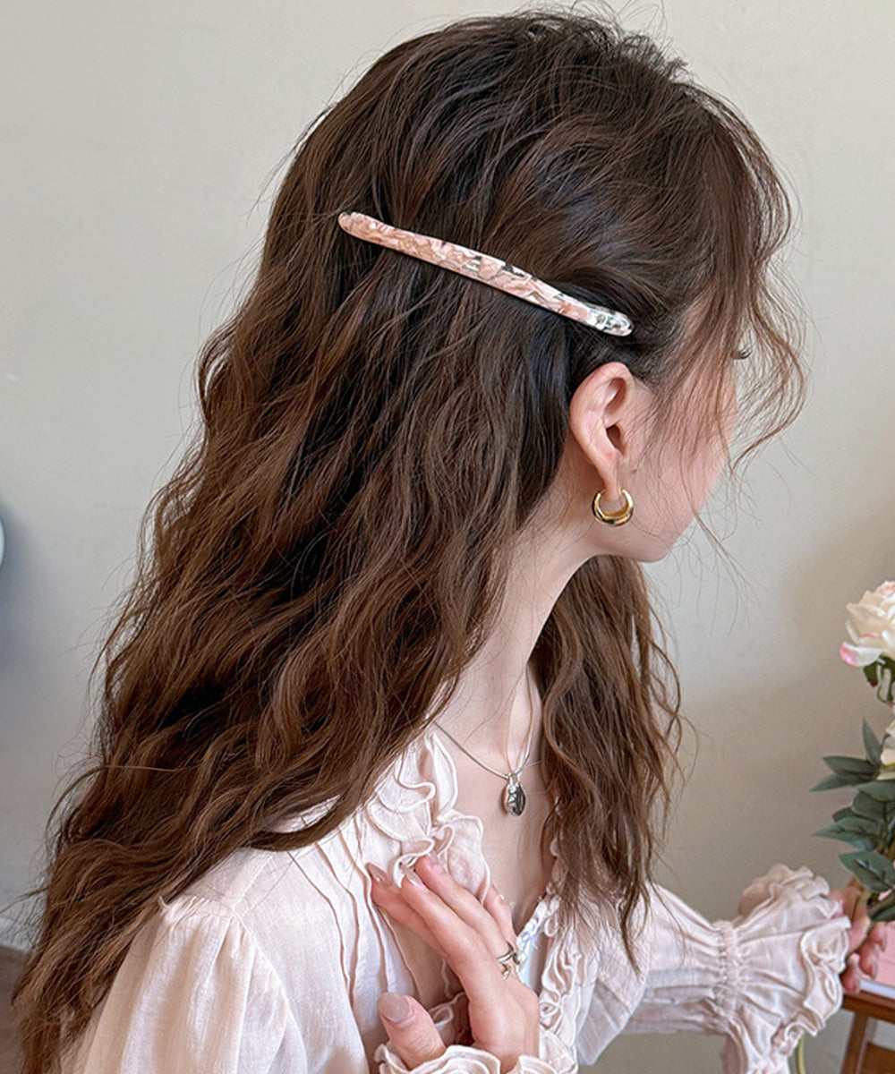 バレッタレディース ヘアアクセサリー レディース ヘアアイテム 大人かわいい マーブル ヘアピン 上品 ヘアアクセ 韓国風 シンプル ヘアクリップ 通勤髪飾り 617XW-007