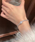 ラインストーンブレスレット韓国風バングル キラキラジュエリー レディース 華奢 ゴールド シルバー ビジューアクセサリー 上品 ギフト デートコーデ 派手 結婚式 617XW-011