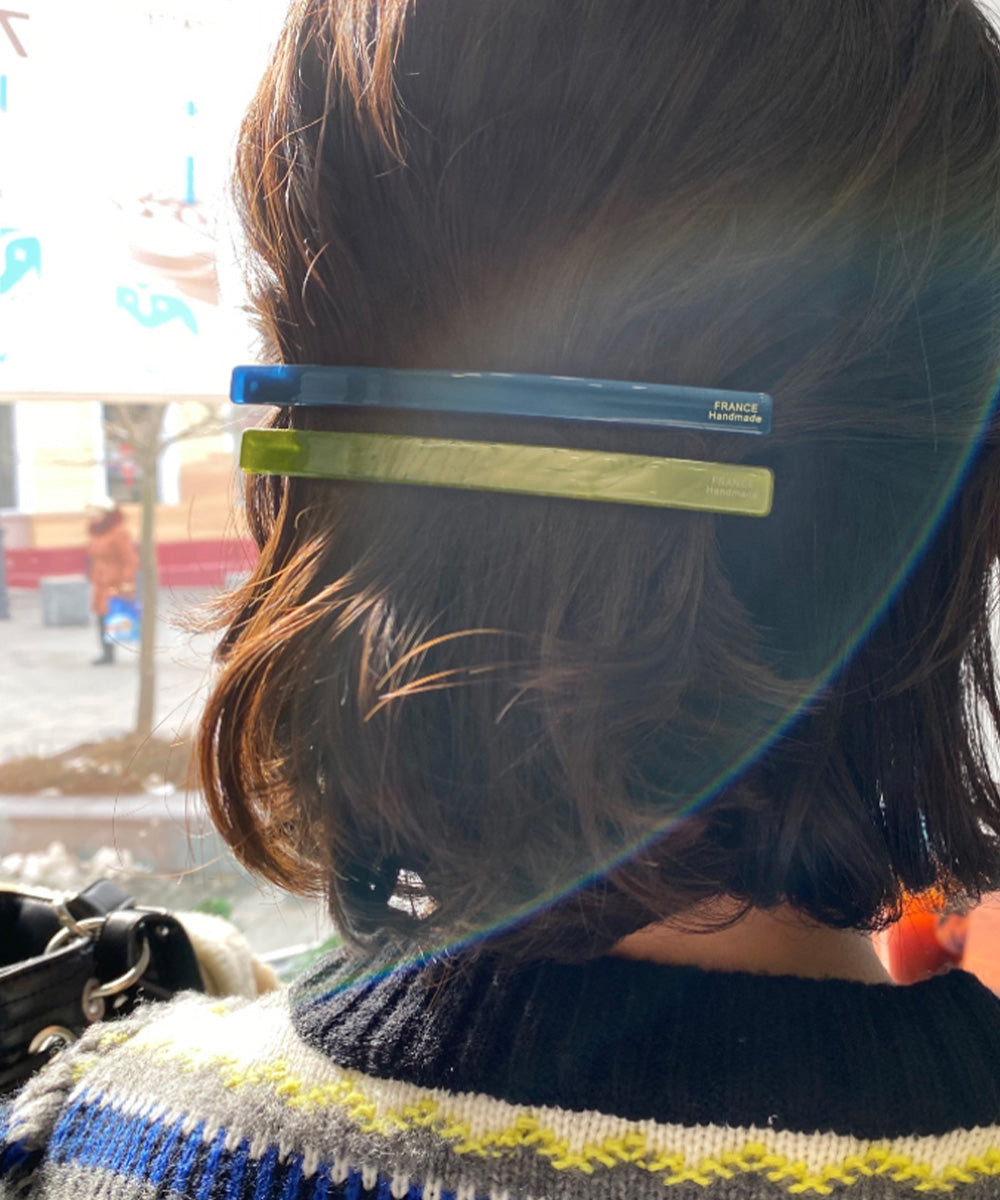 ラインバレッタ ヘアクリップ シンプル