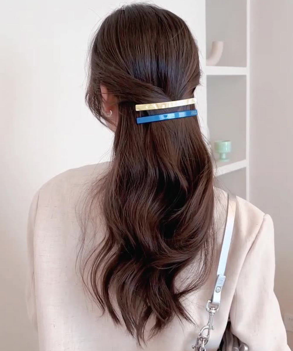 ラインバレッタ ヘアクリップ シンプル
