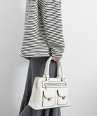トートバッグ 2way ショルダーバッグ ホワイト