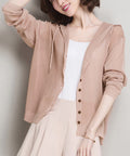 ニットパーカー 長袖 サマーカーディガン フード付き ニットカーディガン レディース 夏服 無地 ニットトップス 紫外線対策 薄手 透け感 羽織 大人 韓国 6ZIAN-001