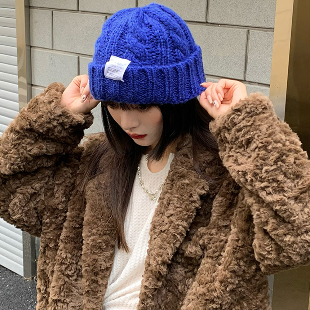 ケーブル編み ニット帽子 レディース秋冬 詳細画像15
