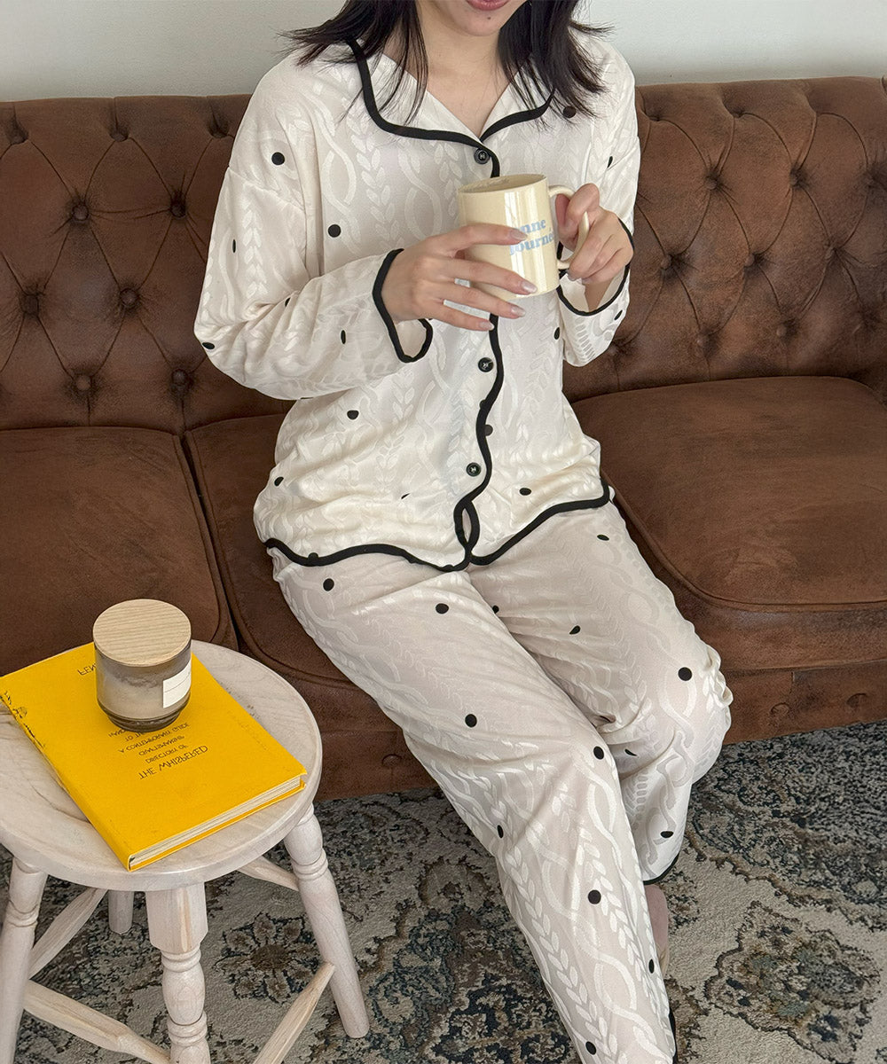 韓国パジャマ レディース 部屋着薄手長袖