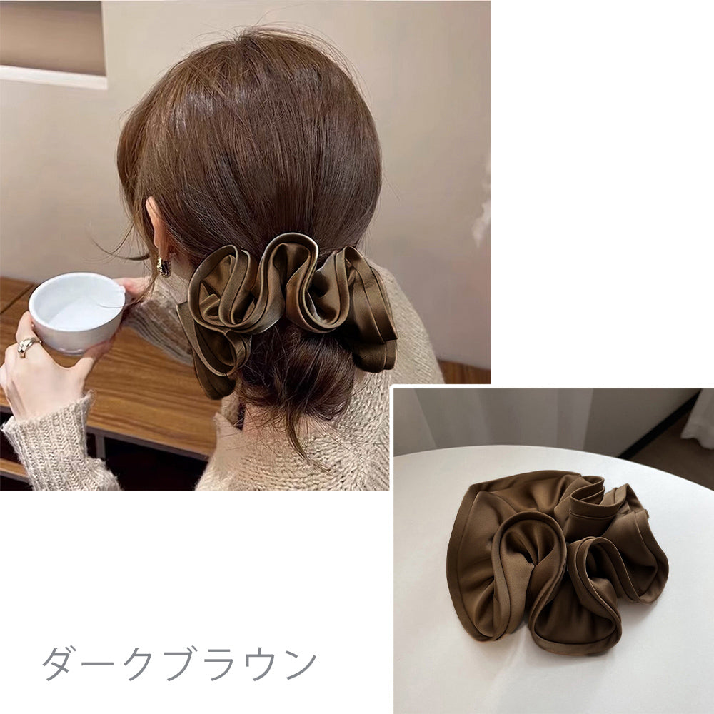 シュシュ大きめ 大人 ボリュームヘアゴム 詳細画像17