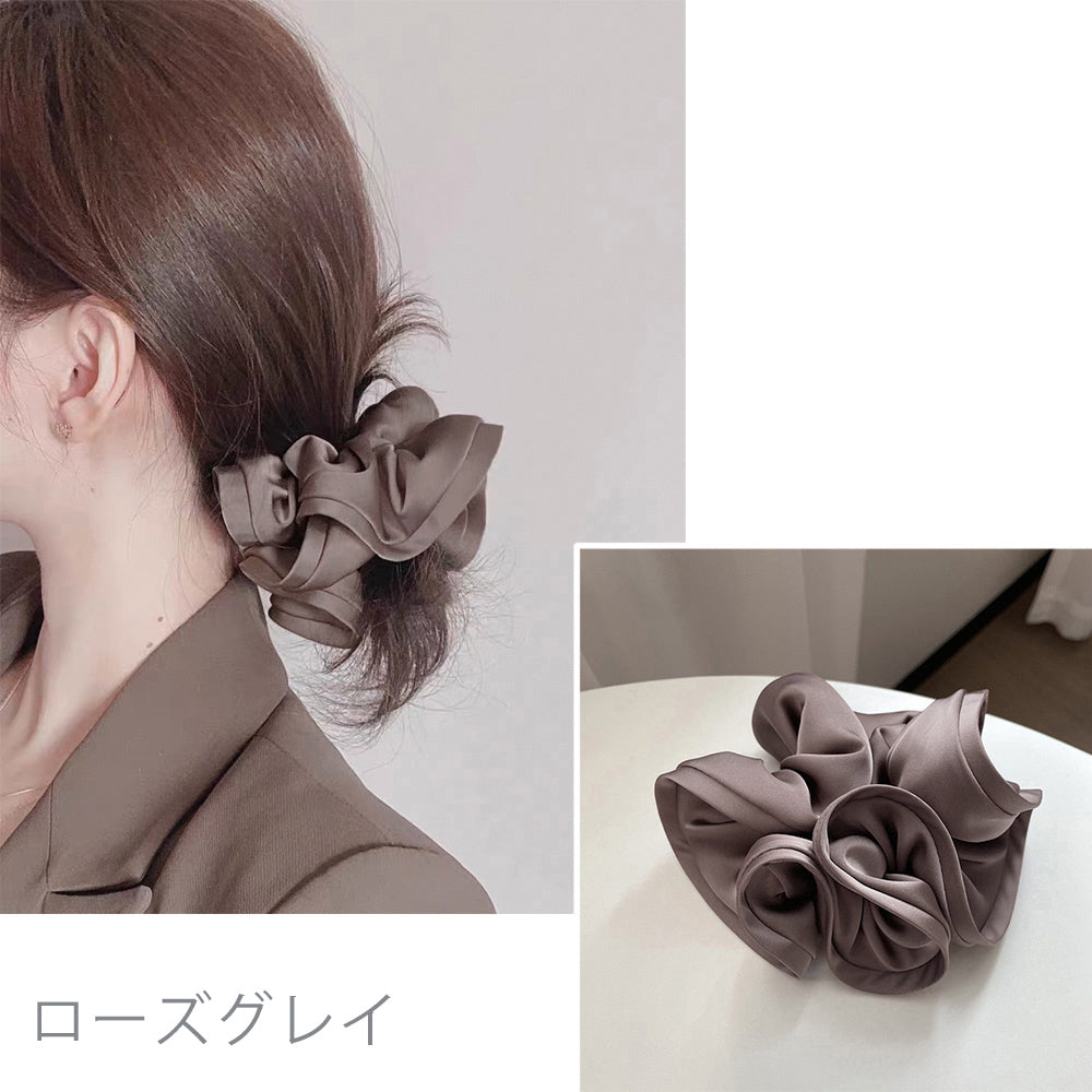 シュシュ大きめ 大人 ボリュームヘアゴム 詳細画像18