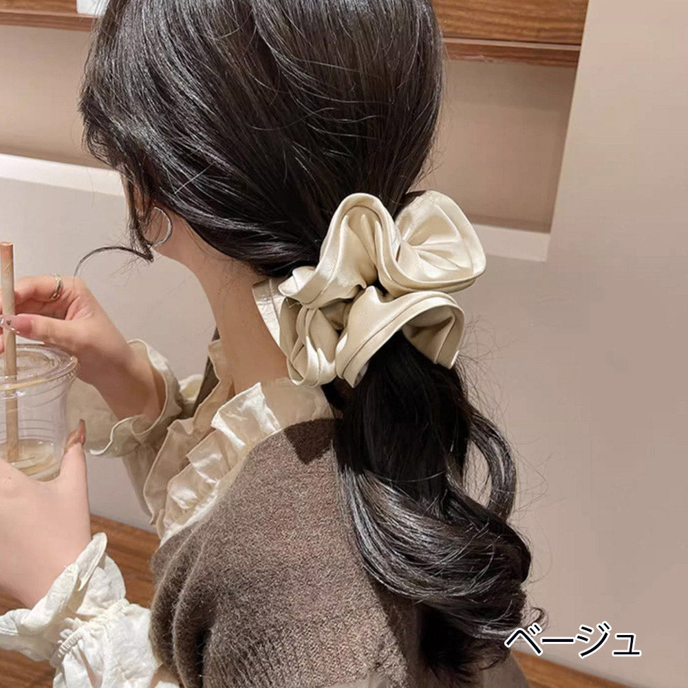 シュシュ大きめ 大人 ボリュームヘアゴム 詳細画像9