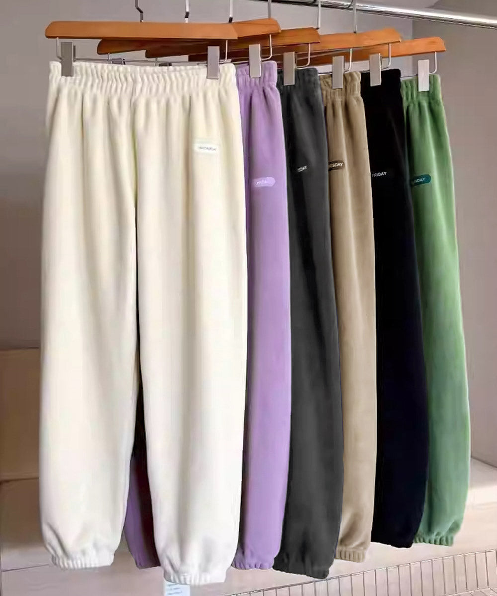フリースパンツ 暖かいルームウェアパンツ