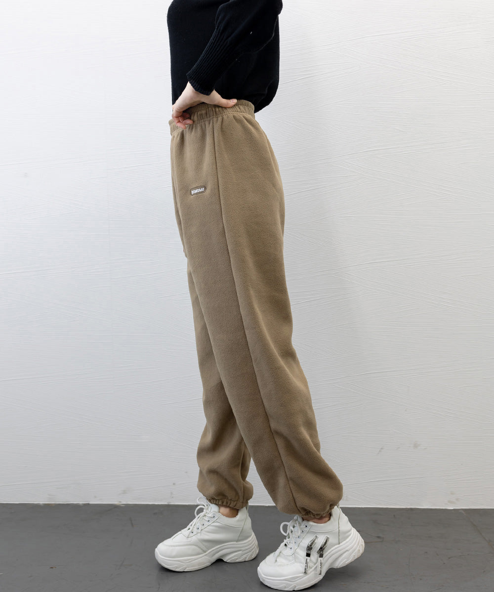 フリースパンツ 暖かいルームウェアパンツ