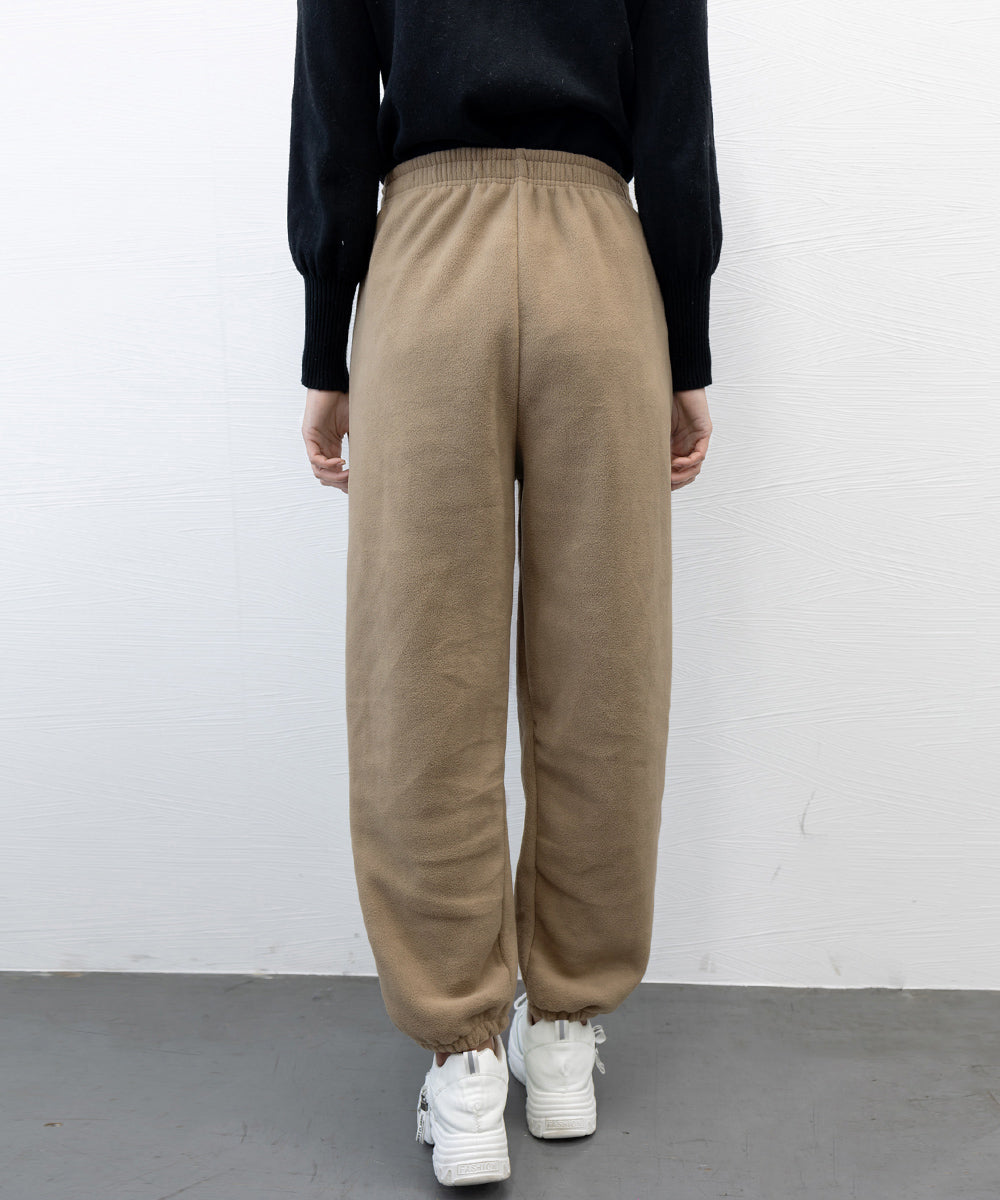 フリースパンツ 暖かいルームウェアパンツ