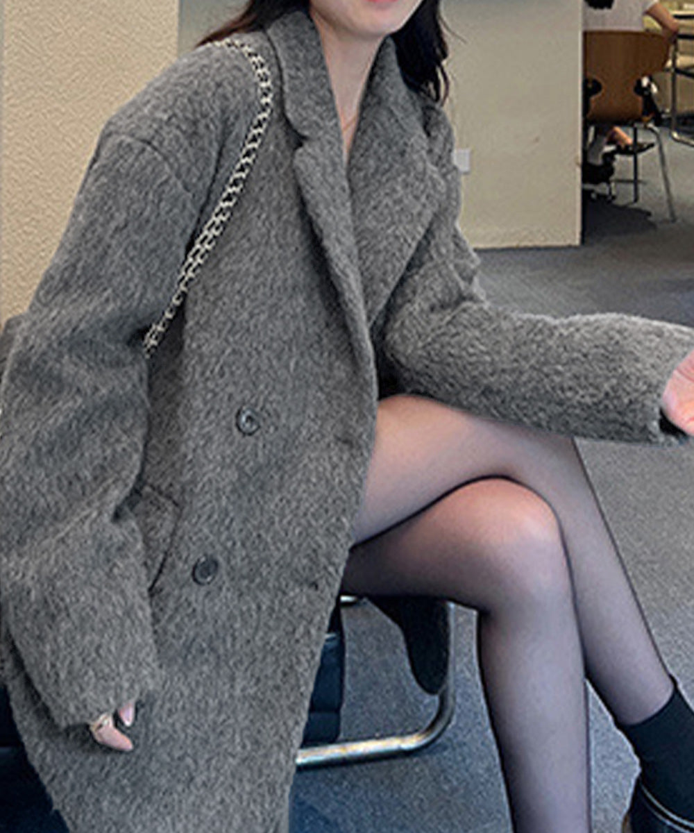 リッチシャギー ミドルコート レディース 詳細画像10