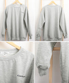 韓国風ロゴカットソーゆる ロングTシャツ