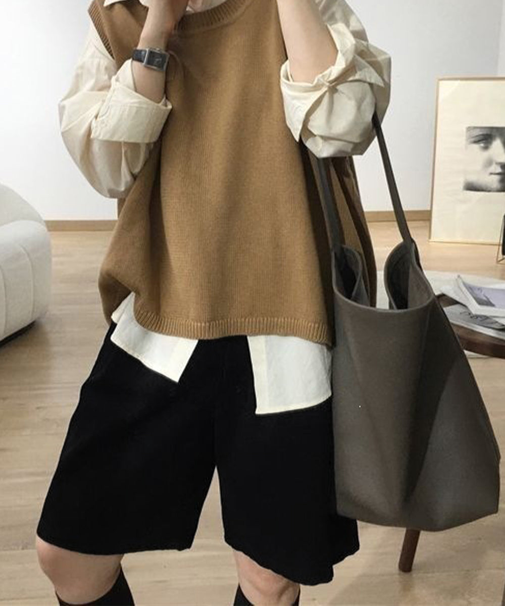 コーデュロイタックワイドハーフパンツ秋冬