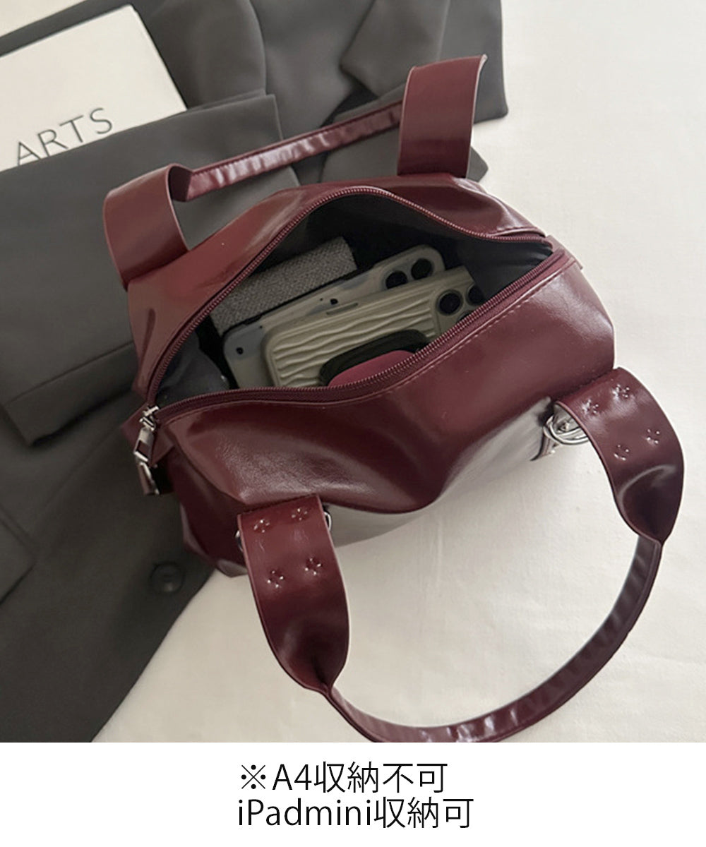 スタッズボストンバッグY2K肩掛け韓国風 詳細画像15