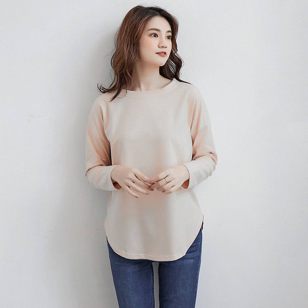 tシャツ スリット カットソー ベージュ