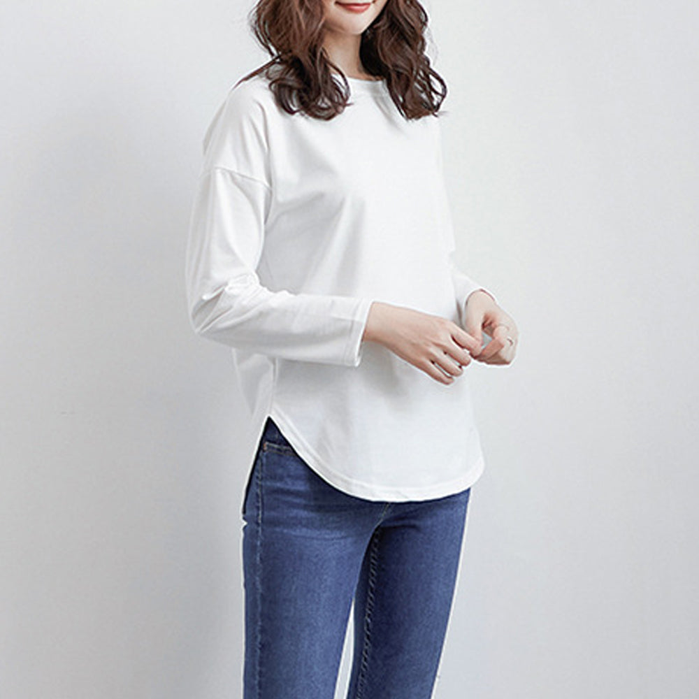 tシャツ スリット カットソー ホワイト