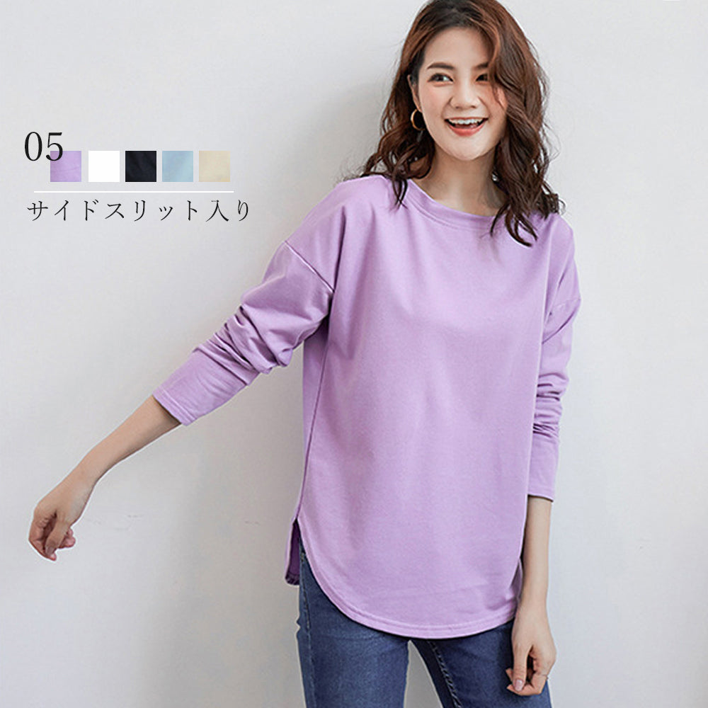 tシャツ スリット カットソー 詳細画像1