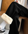裏ボア スウェットパンツ あったかパンツ レディース カジュアル 裏起毛ジョガーパンツ ハイウエスト裏フリースロングパンツ 秋冬防寒ボトムス 着やせ ウエストゴム 80RTONG-003