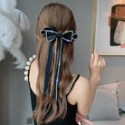 ビッグリボン バレッタ 韓国 ヘアアクセ ブラック