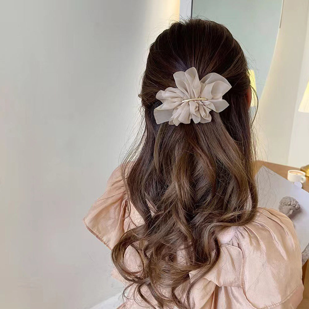 シフォンバレッタ レディースヘアアレンジ 詳細画像6