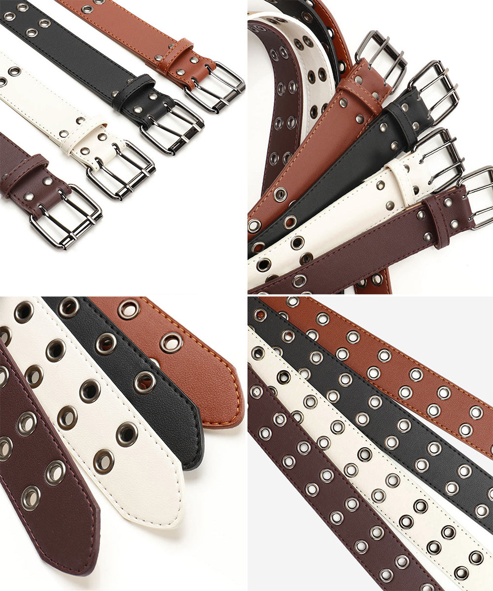 ダブルピンベルト PUレザーハトメベルト 詳細画像16
