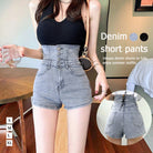 デニム ショートパンツ ハイウエスト美脚