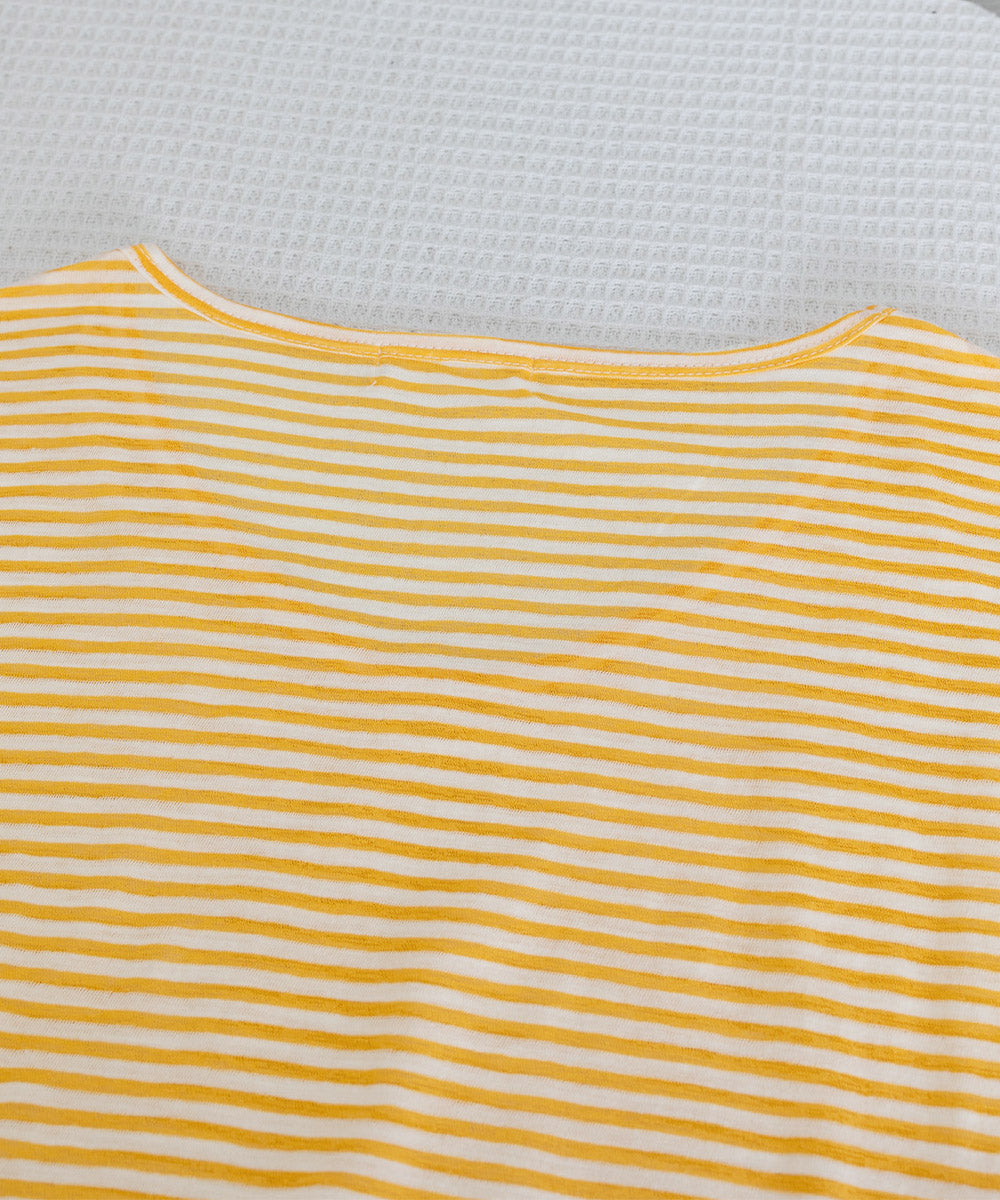 ボーダー柄Tシャツ Vネックカットソー夏 詳細画像29
