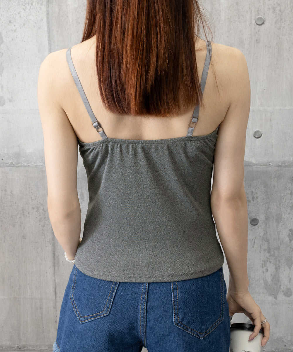 VネックTシャツ レースキャミソール単品 詳細画像30