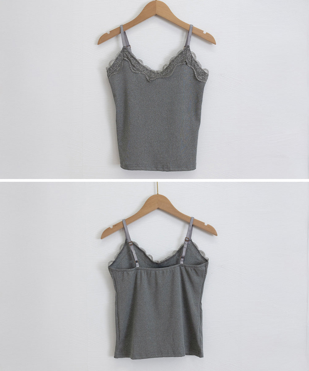 VネックTシャツ レースキャミソール単品 詳細画像33