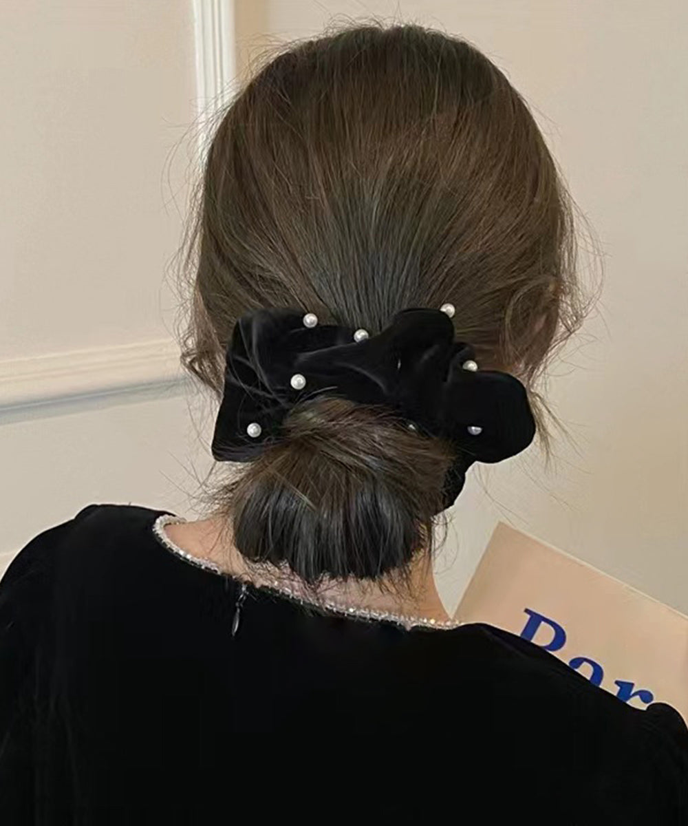 パール ヘアリング シュシュ 大人っぽい