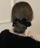 パール ヘアリング シュシュ 大人っぽい