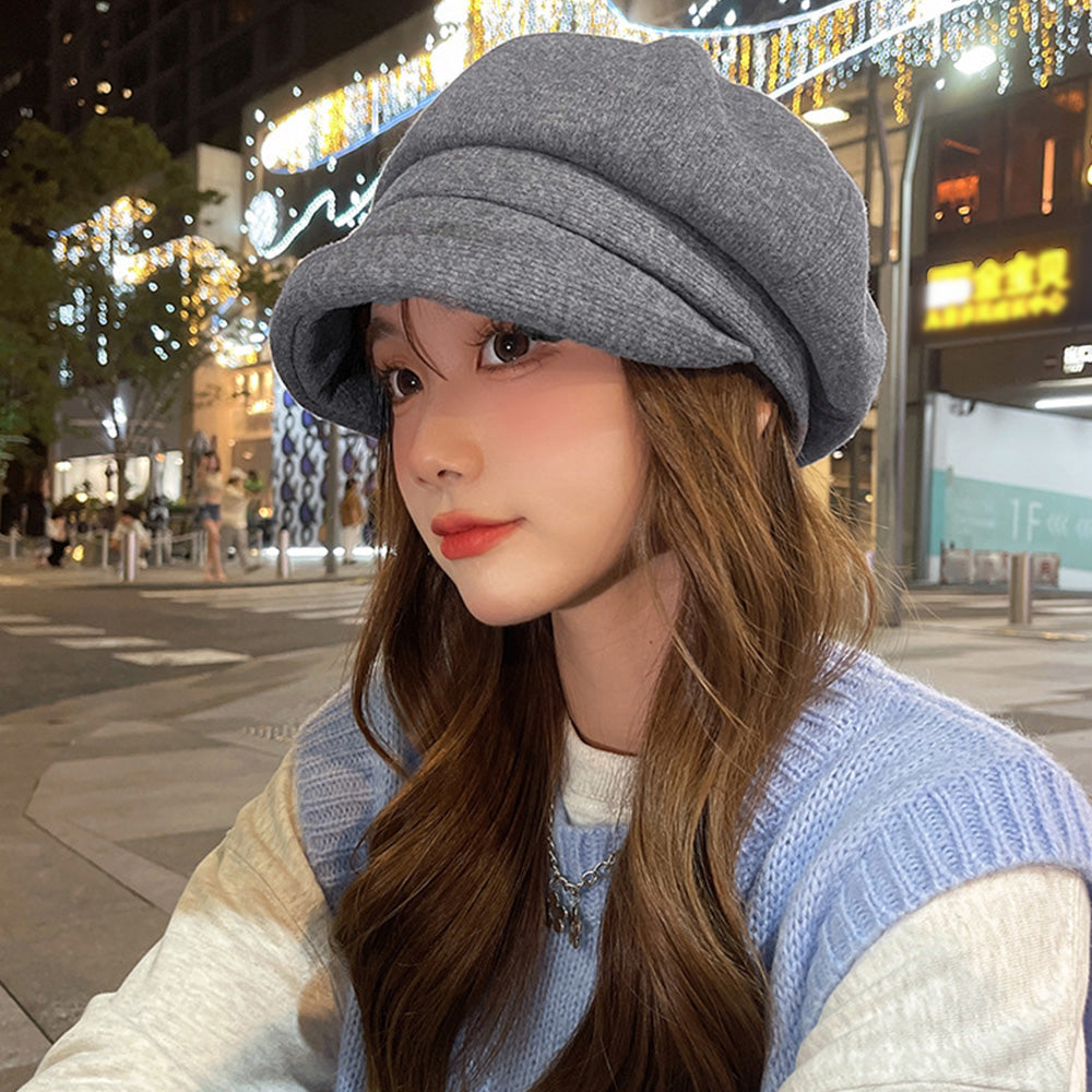 キャスケット 帽子 レディース 韓国風 詳細画像11