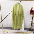 サマーカーディガン レディース シフォン グリーン