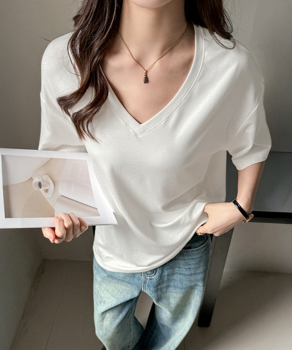ビッグtシャツレディース無地半袖Tシャツ ホワイト