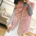 エコファーベスト レディース韓国風ベスト ピンク