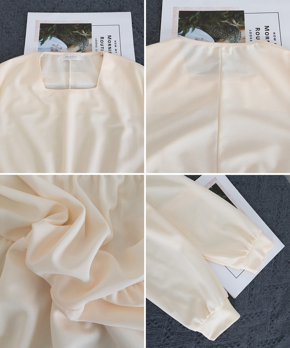 ティアードミニワンピース ウエストマーク 詳細画像22