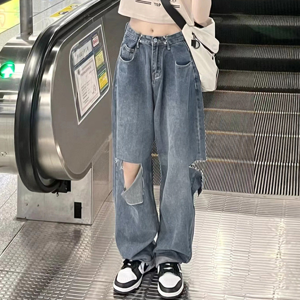 デニムパンツ ダメージ ジーンズ 春夏秋 詳細画像6
