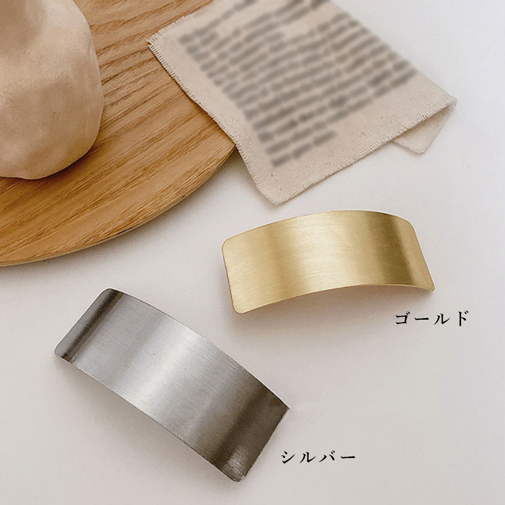 メタルバレッタ 大きめ ヘアクリップ韓国