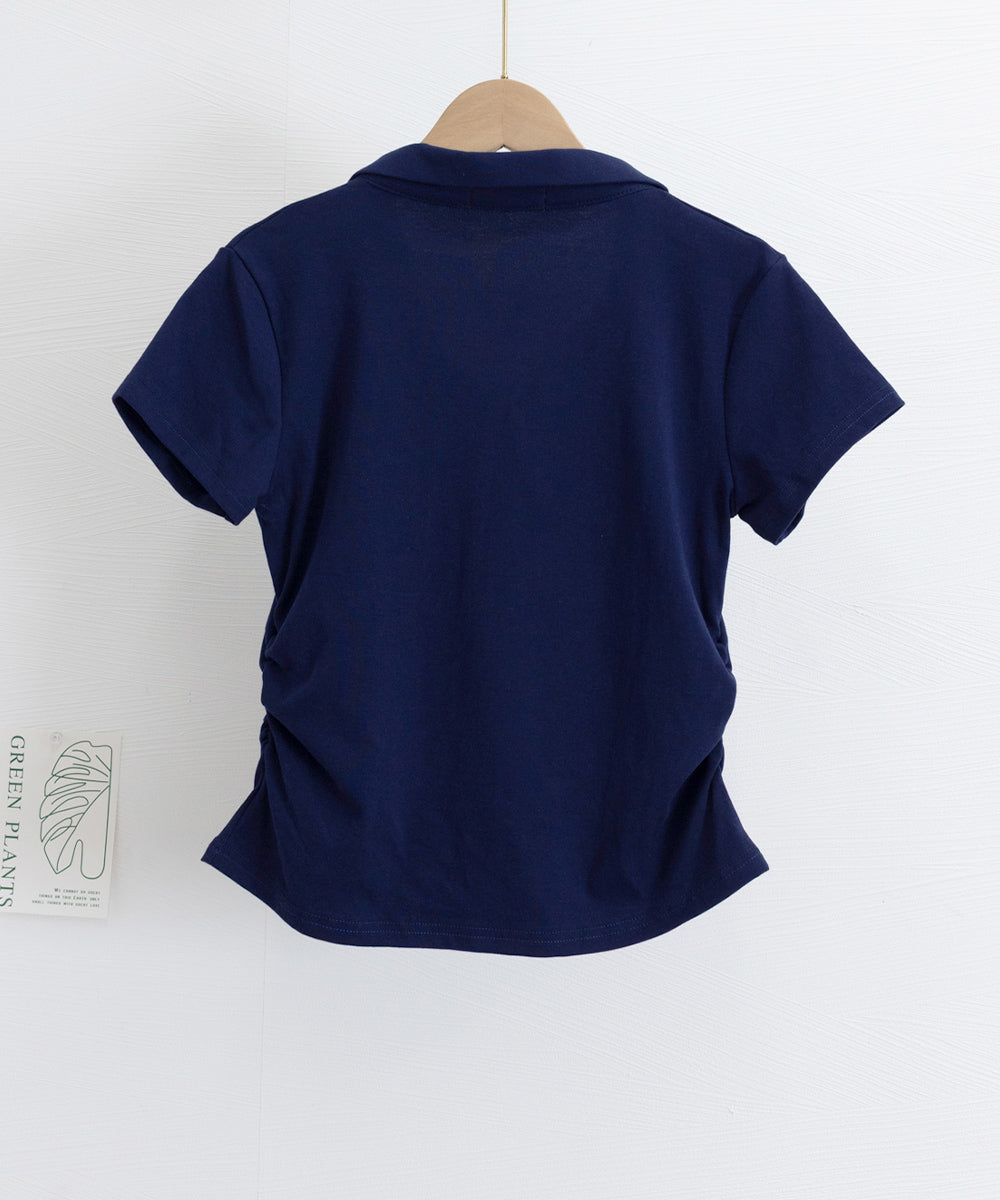 Vネックポロシャツ レディースTシャツ夏 詳細画像25