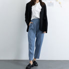 春夏ジャケット レディース 軽アウター黒 詳細画像17