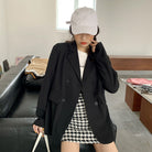 春夏ジャケット レディース 軽アウター黒 詳細画像3