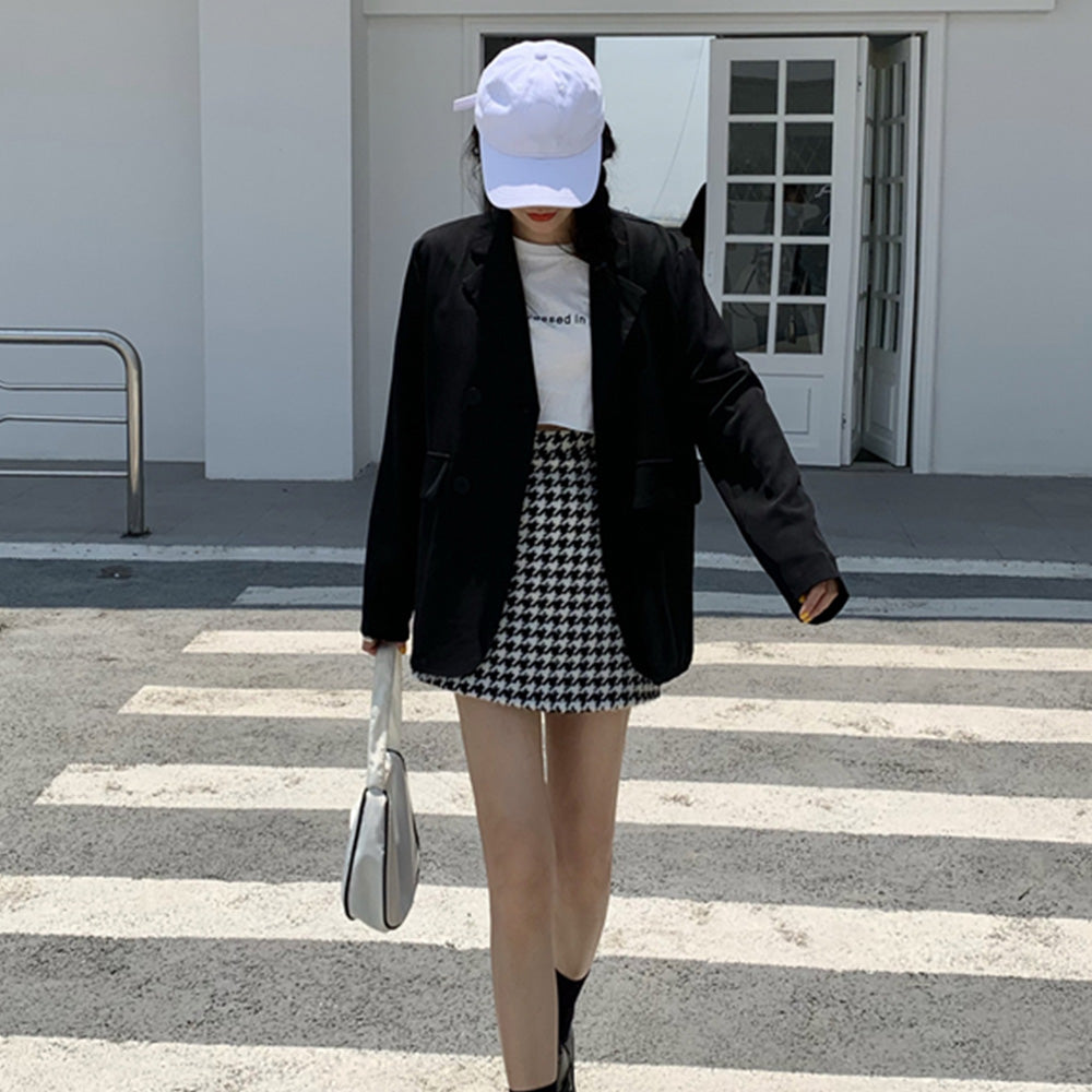 春夏ジャケット レディース 軽アウター黒 詳細画像4