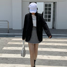 春夏ジャケット レディース 軽アウター黒 詳細画像4