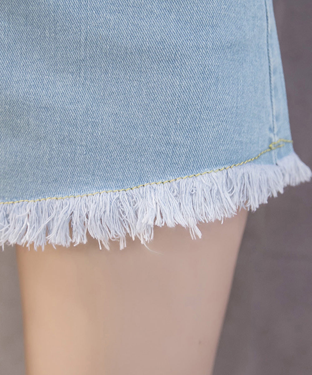 デニムショートパンツ レディース 短パン 詳細画像15