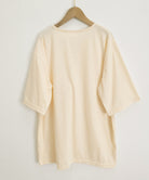 ゆったりチュニックTシャツヘンリーネック