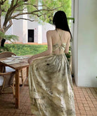 セクシーキャミワンピース ホルターネック ベージュ