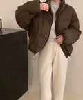 ダウンジャケット エコダウンブルゾン防寒 おしゃれ ショート丈 フェイクダウンコート レディース キルティング冬アウタージャンパー 保温暖かい 中綿ジャケット韓国 84XFYN-001