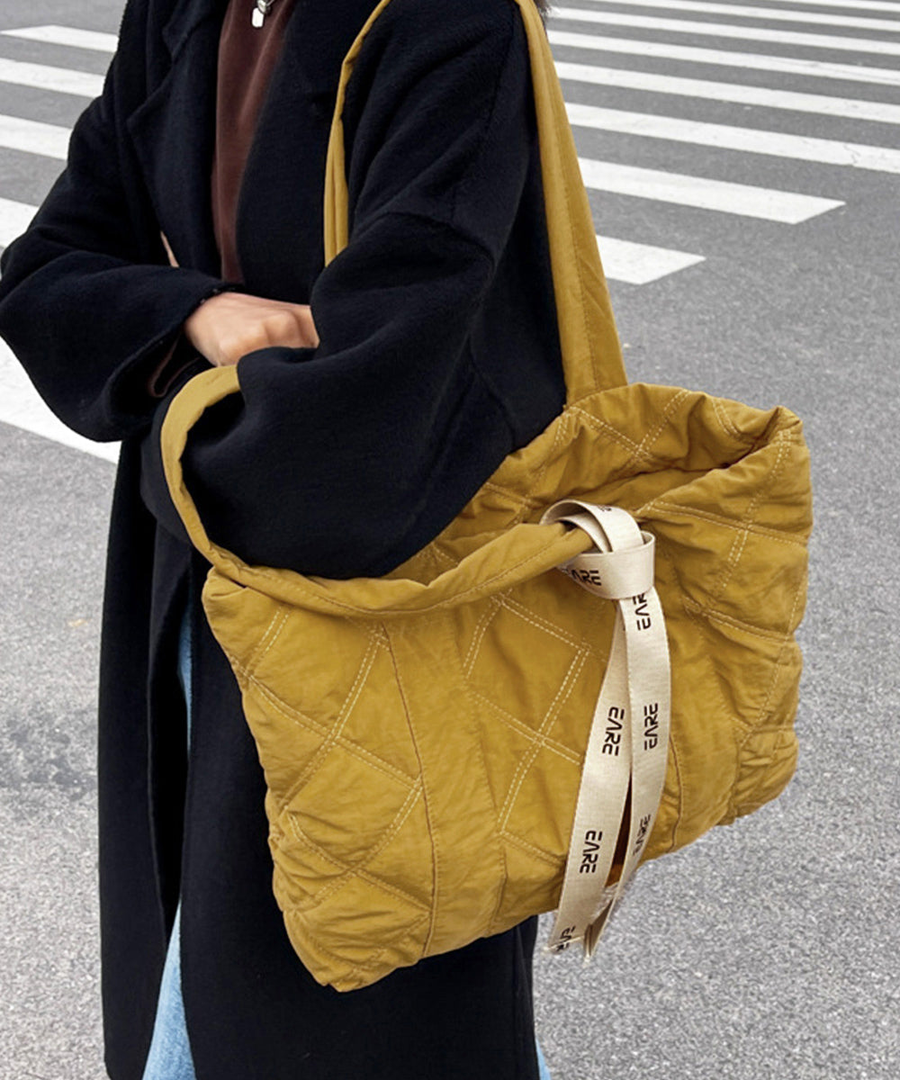 キルティングバッグ トートバッグ 大容量 レディース 菱格鞄 ナイロンバッグ 大人可愛い 軽量肩掛けバッグ ボリュームかばん a4 ママバッグ 通勤通学 韓国風鞄 84ZHIB-008