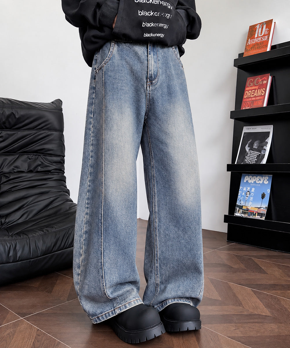 バギーデニムパンツ メンズ カーブデニム
